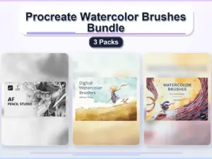 procreate watercolor brushes bundle 3 packs collage 51135b46 1779182035