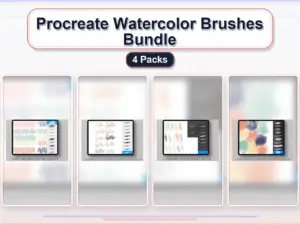 procreate watercolor brushes bundle 4 packs collage 6de88fba 1779183607