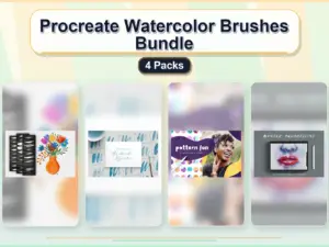 procreate watercolor brushes bundle 4 packs collage ad5c764a 1779182966