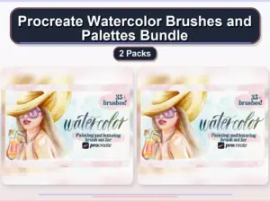 procreate watercolor brushes and palettes bundle 2 packs collage 8d97fc25 1779180824