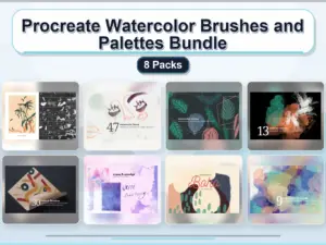 procreate watercolor brushes and palettes bundle 8 packs collage 61ea8963 1779183565
