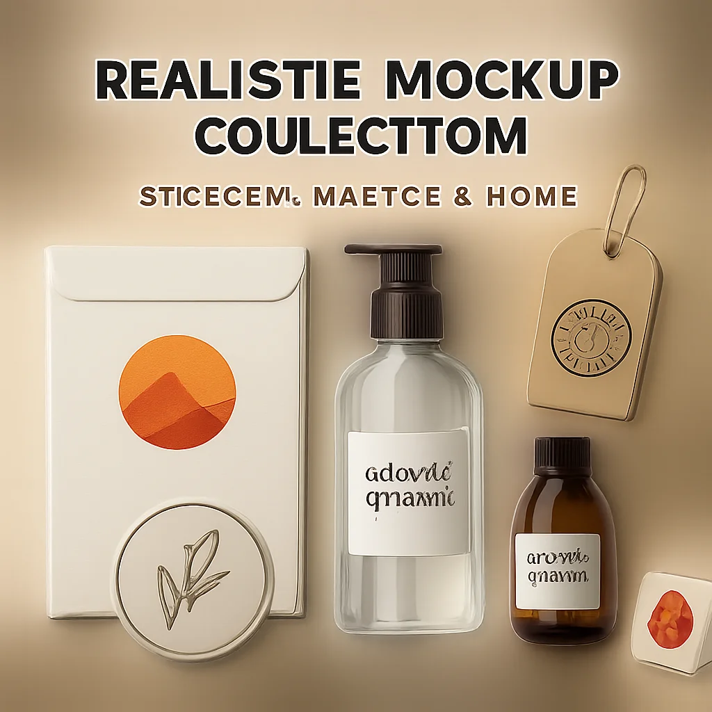 realistic mockup collection by pitstud design stickers bottl 1363