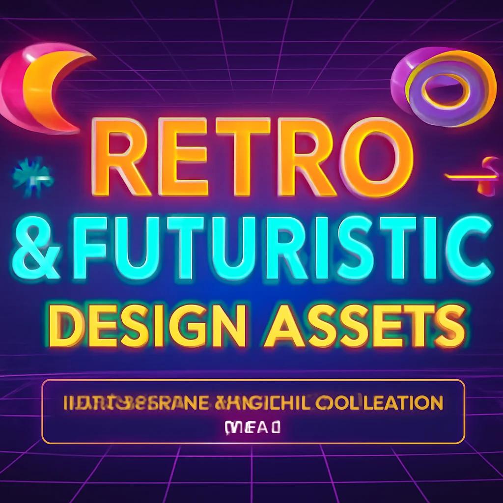Retro & Futuristic Design Assets: PixelBuddha_Graphic Collection Part 3 🎨