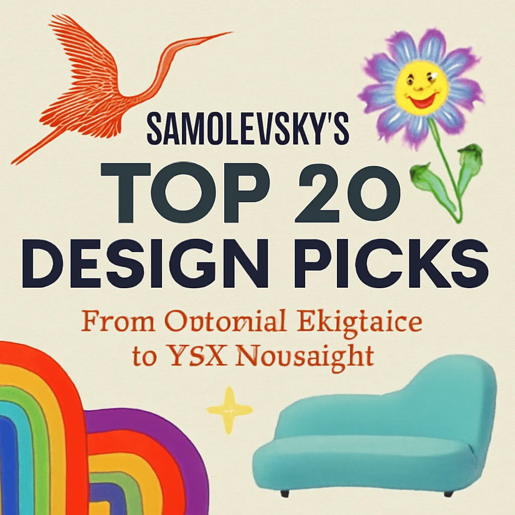 Samolevsky’s Top 20 Design Picks: From Oriental Elegance to Y2K Nostalgia 🎨✨