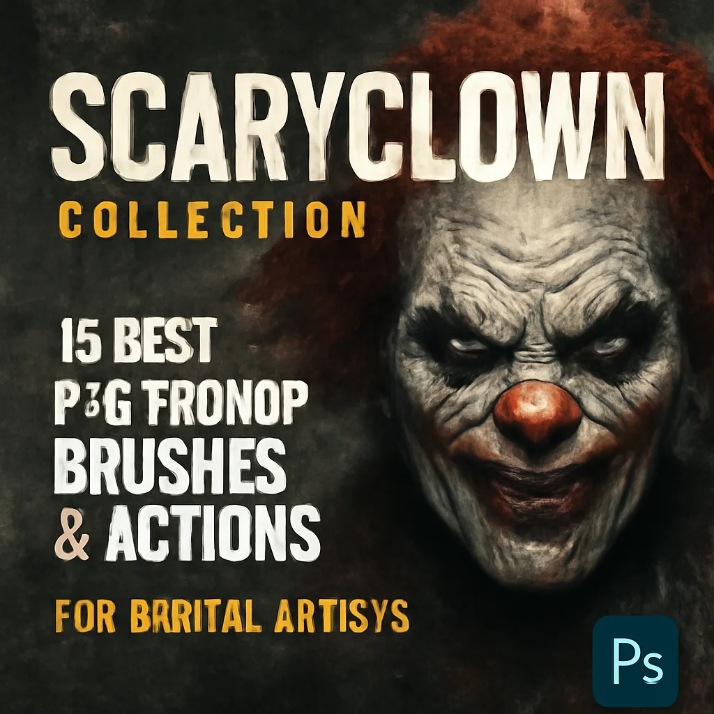 ScaryClown Collection: 15 Best Photoshop Brushes & Actions for Digital Artists 🎨 1 scaryclown collection 15 best photoshop brushes actions for 317