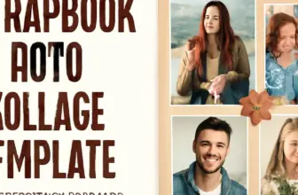 scrapbook photo collage template preserve your precious memo 60