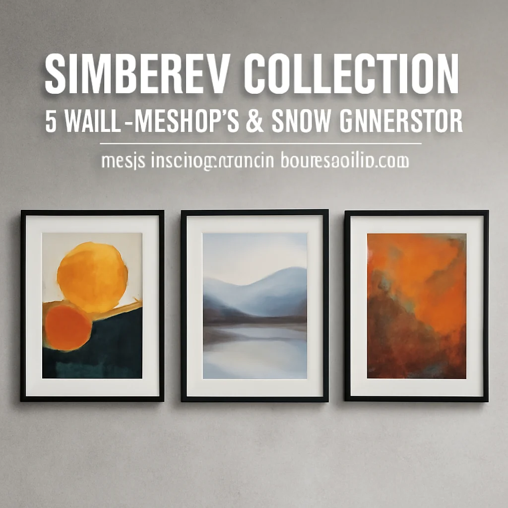 simberev collection 5 wall mockups snow generator for stunn 1474