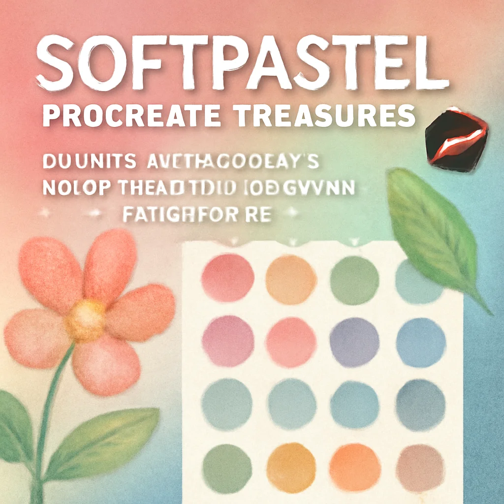 Softpastel Procreate Treasures: 20 Must-Have Stamps & Color Palettes for Digital Artists