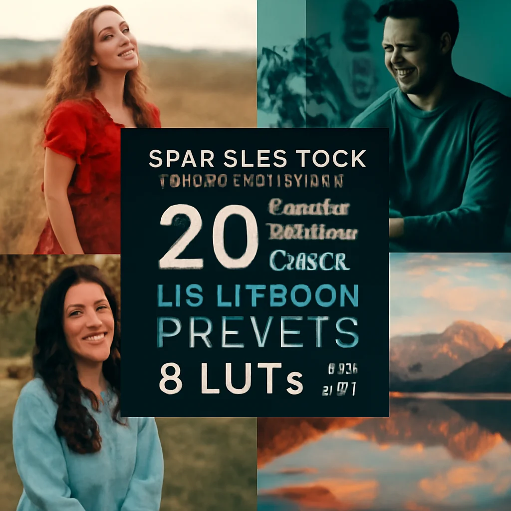 SparkleStock Collection Part 4: 20 Must-Have Lightroom Presets & LUTs for Every Mood 🎨