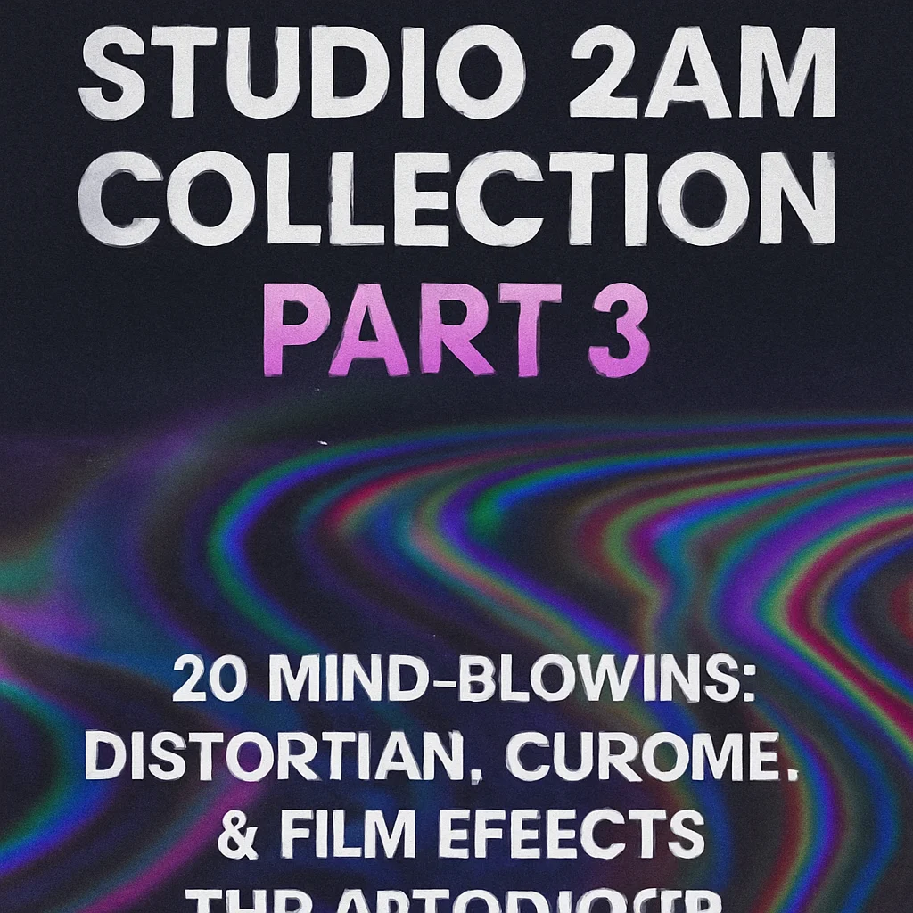 Studio 2AM Collection Part 3: 20 Mind-Blowing Distortion, Chrome, & Film Effects for Photoshop 1 studio 2am collection part 3 20 mind blowing distortion chro 1520