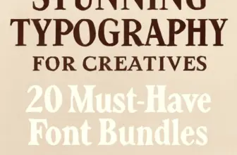 stunning typography for creatives 20 must have font bundles 673