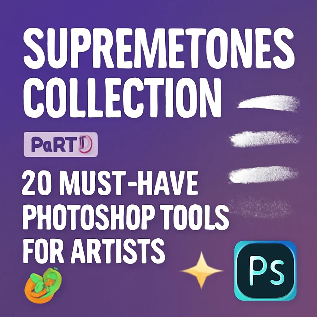 Supremetones Collection Part 2: 20 Must-Have Photoshop Tools for Artists 🎨✨