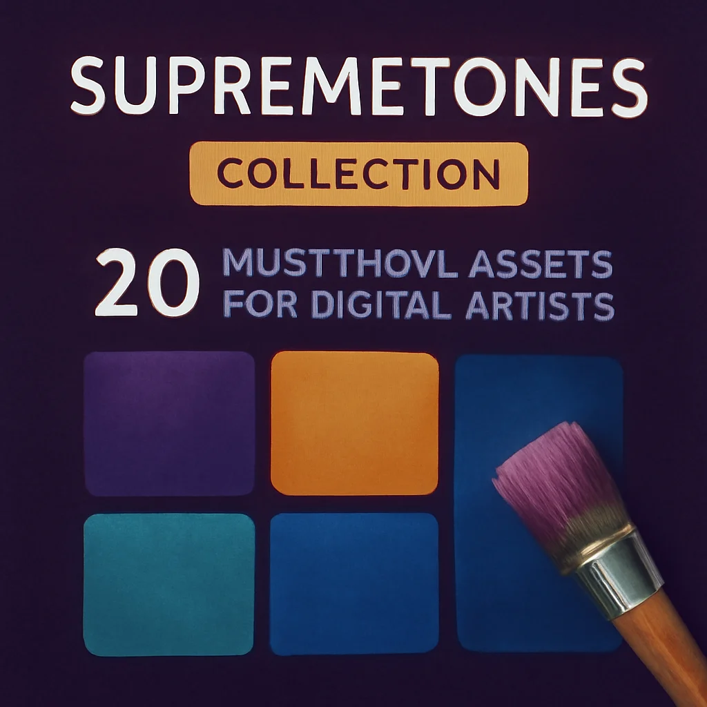 Supremetones Collection Part 3: 20 Must-Have Assets for Digital Artists 🎨