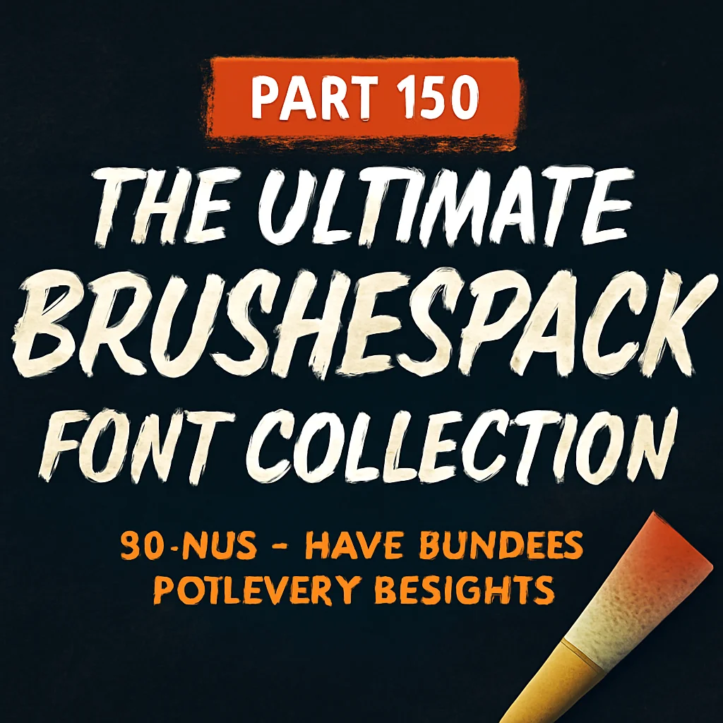 Brushespack Collection Part 149: The Ultimate Font Bundle Roundup 🎨