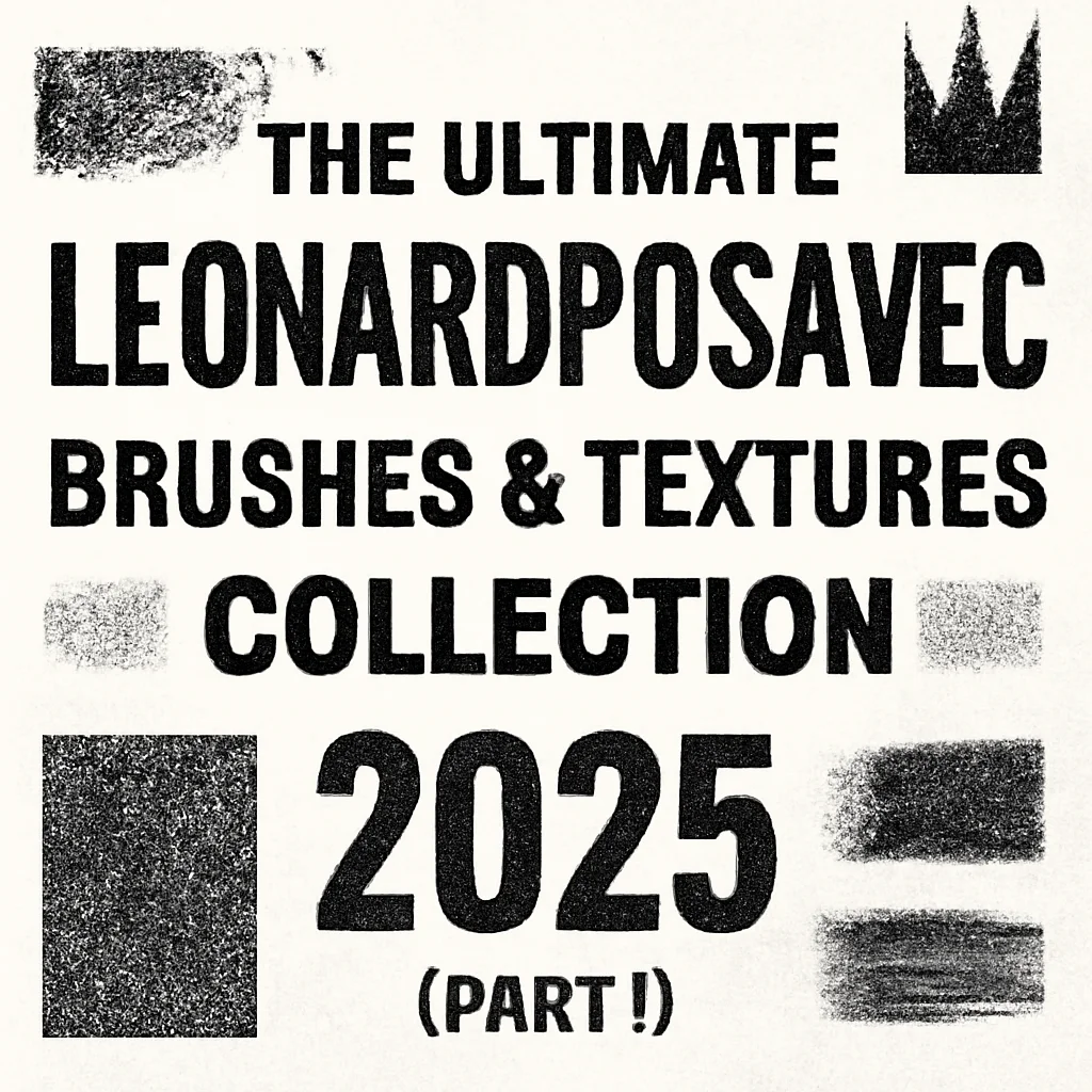 The Ultimate LeonardPosavec Brushes & Textures Collection 2025 (Part 1)