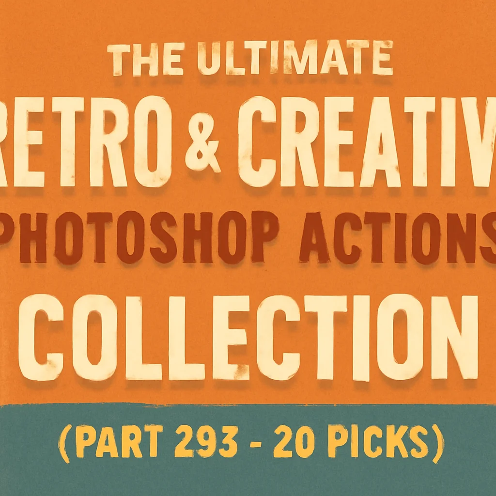 20 Cinematic & Vintage Photoshop Actions: Brushespack Collection Part 296