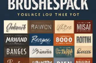 the ultimate typography treasure brushespack collection part 680