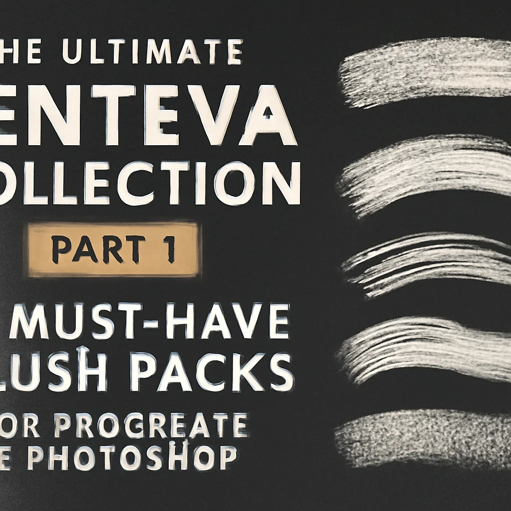 The Ultimate jenteva Collection Part 1: 20 Must-Have Brush Packs for Procreate & Photoshop