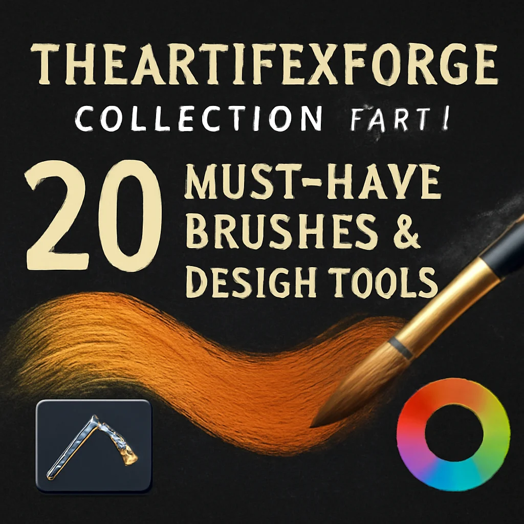 TheArtifexForge Collection Part 1: 20 Must-Have Brushes & Design Tools 🎨
