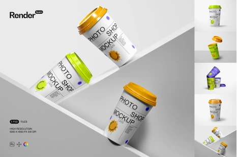 Toilet Paper Roll Mockup Set 6 toilet paper roll mockup set13