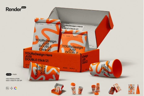 Toilet Paper Roll Mockup Set 7 toilet paper roll mockup set14