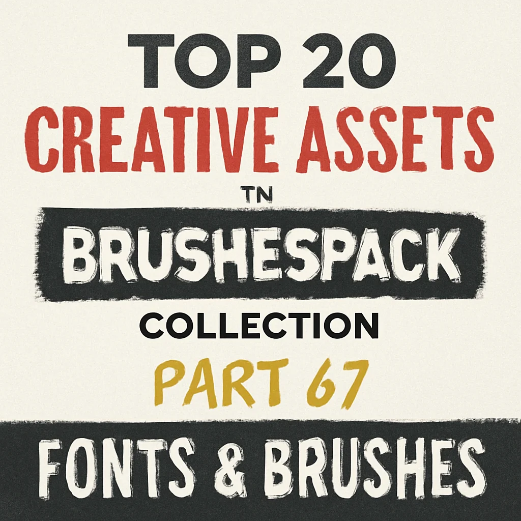 20 Fresh Fonts & Design Assets to Level Up Your Creative Toolkit ✨