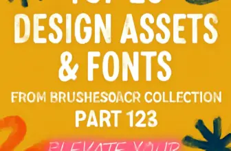 top 20 design assets fonts from brushespack collection part 661