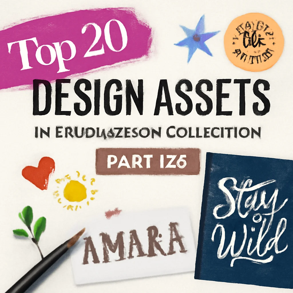 Top 20 Design Assets in Brushespack Collection Part 125 (Fonts & Graphics) 🎨