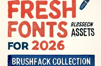 top 20 fresh fonts design assets for 2026 brushespack colle 642