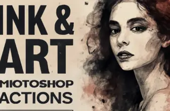 top 20 ink art photoshop actions by studioretouch part 17 c 1549