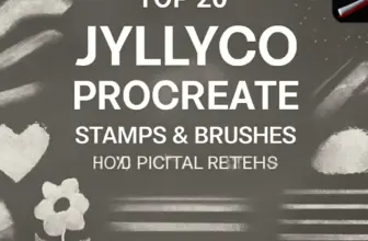 top 20 jyllyco procreate stamps brushes for digital artists 1162