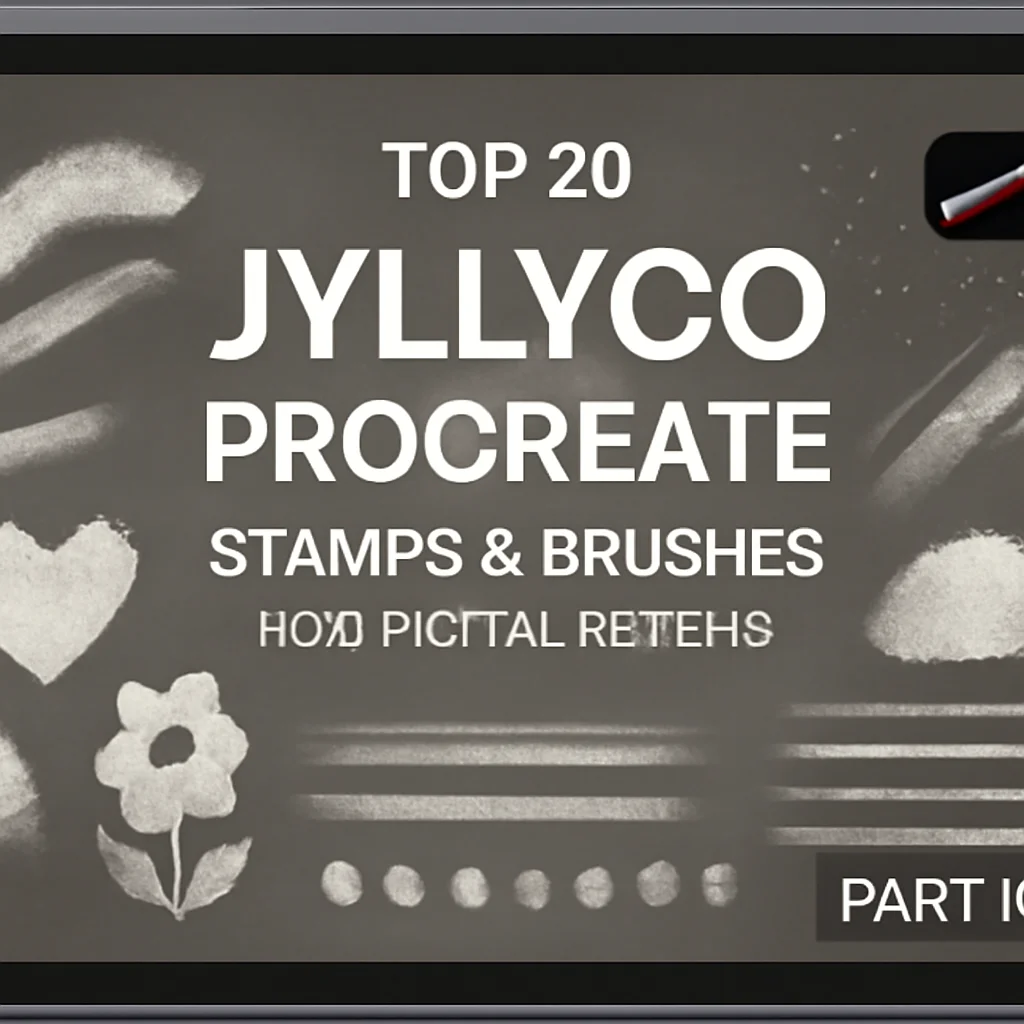 Top 20 Jyllyco Procreate Stamps & Brushes for Digital Artists (Part 1)