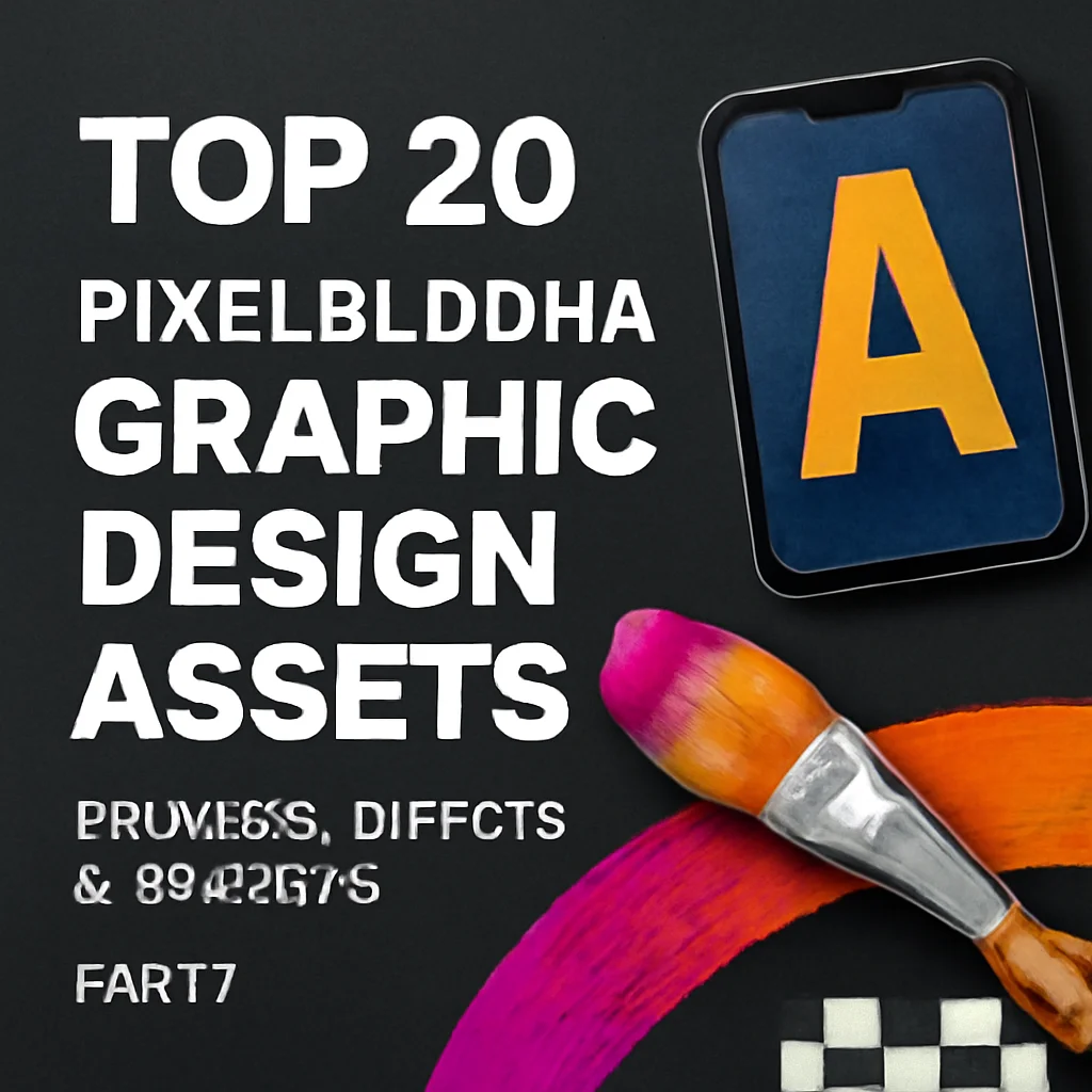 Top 20 Pixelbuddha Graphic Design Assets: Brushes, Effects & Mockups (Part 7)