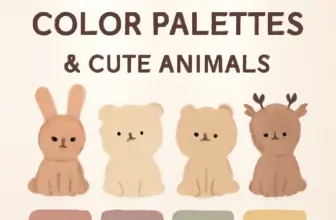 top 20 soft moody color palettes cute animals by wanida to 1651