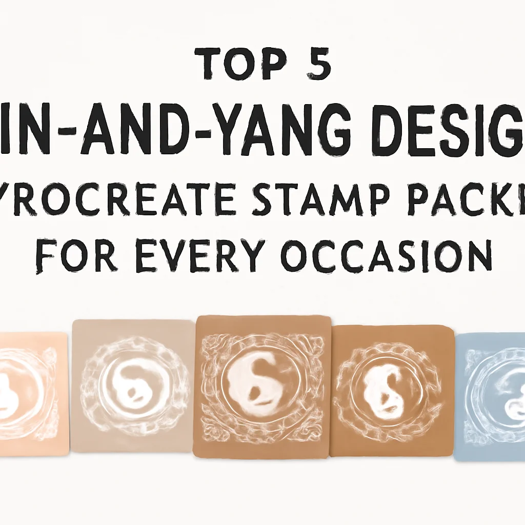 Top 5 Ying-and-Yong-Design Procreate Stamp Packs for Every Occasion