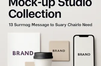 transform your branding with the mock upstudio collection 12 1256
