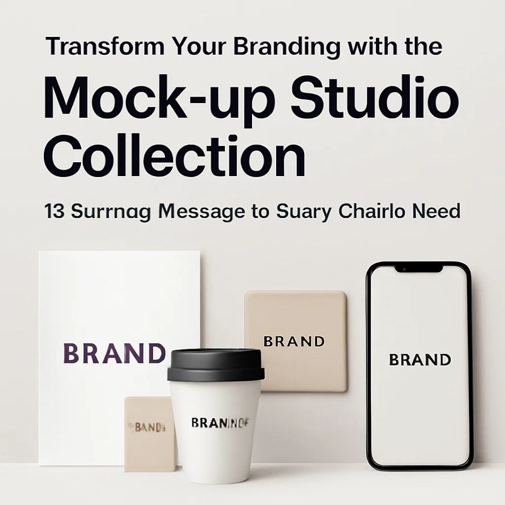Transform Your Branding with the mock-upstudio Collection: 12 Stunning Mockups for Every Creative Need