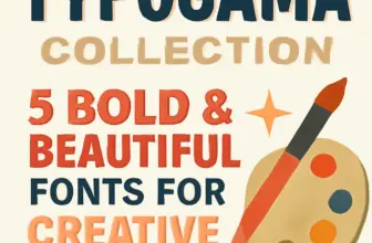 typogama collection 5 bold beautiful fonts for creative des 366