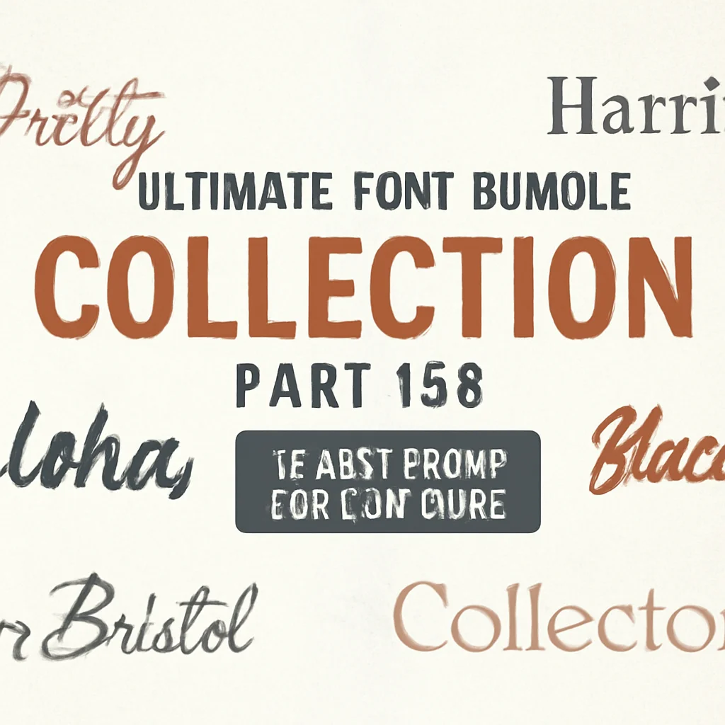 Ultimate Font Bundle Collection Part 156 – 20 Best Packs for Creatives 1 ultimate font bundle collection part 156 20 best packs for 682