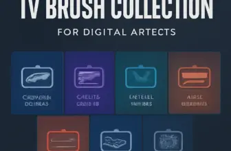 ultimate headquarters tv brush collection for digital artist 165