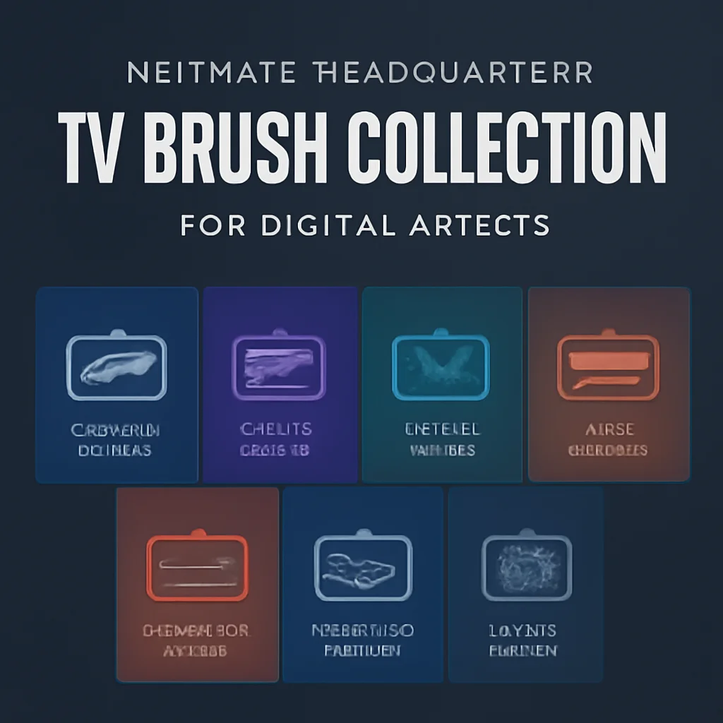 Ultimate Headquarters_TV Brush Collection for Digital Artists (7 Must-Have Packs)