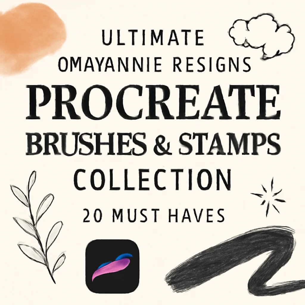 Ultimate okayannie-designs Procreate Brushes & Stamps Collection (20 Must-Haves)