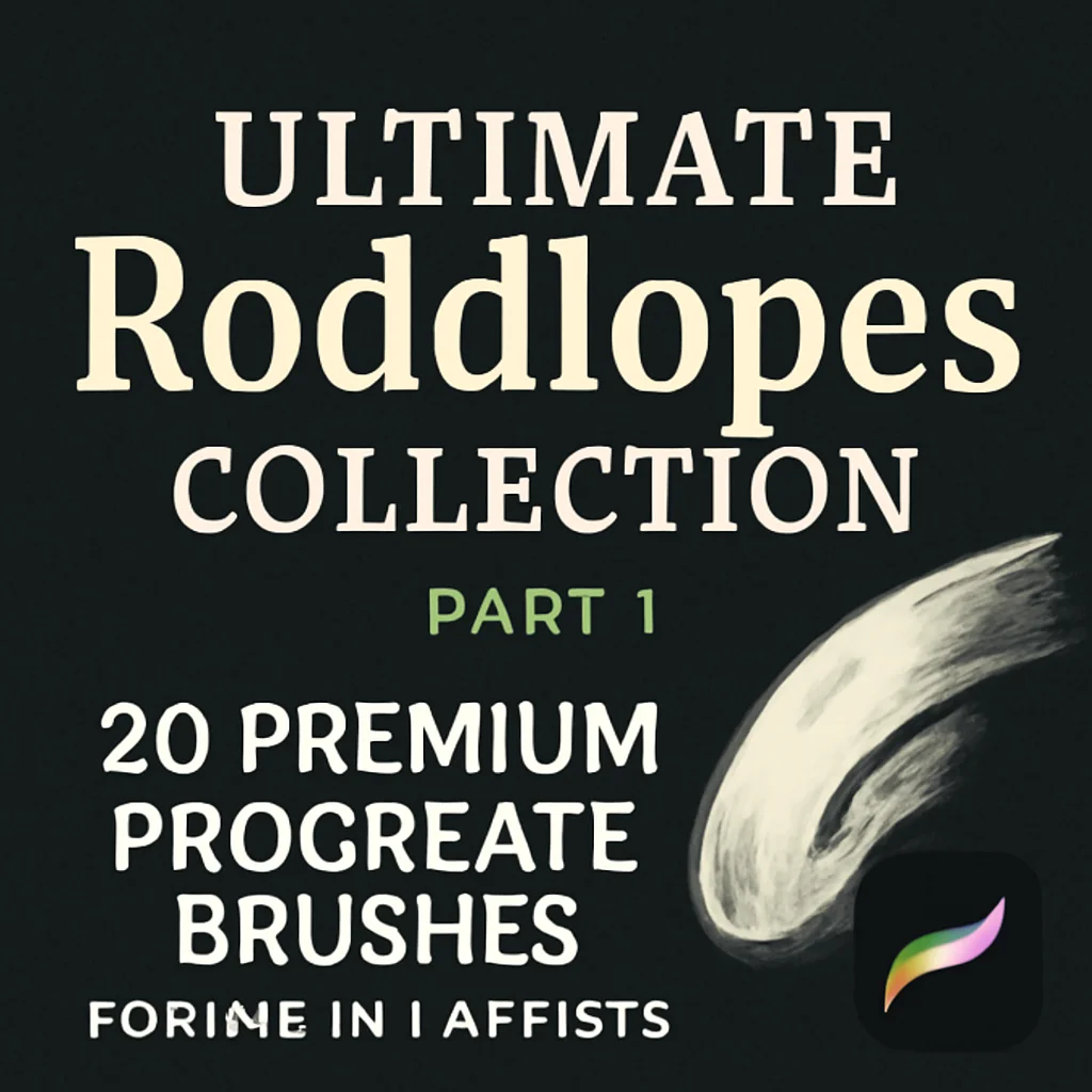 Ultimate roddlopes Collection Part 1: 20 Premium Procreate Brushes for Digital Artists