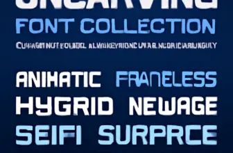 uncarving font collection 9 futuristic display typefaces for 1623