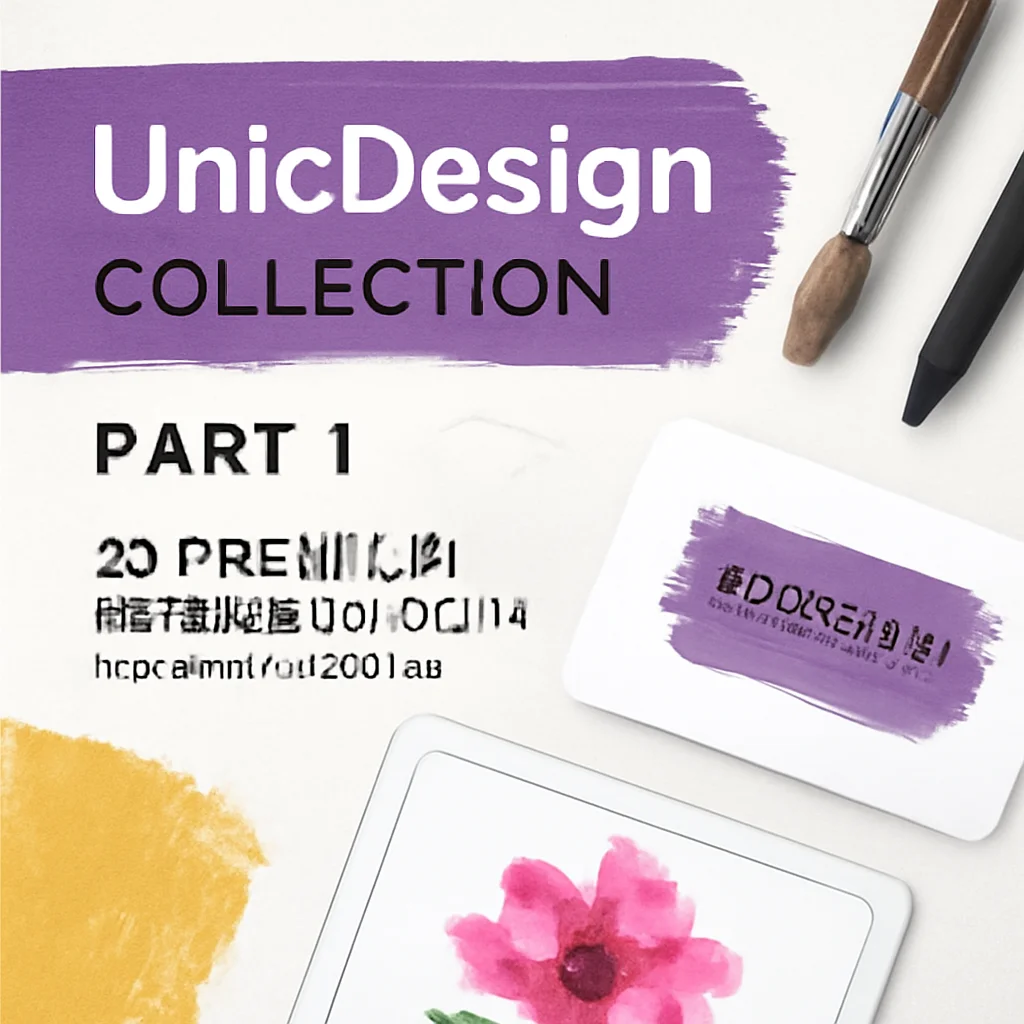 UnicDesign Collection Part 1: 20 Premium Brushes & Mockups for Digital Artists