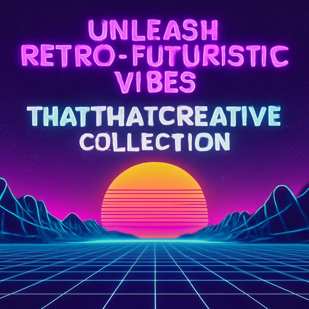 Unleash Retro-Futuristic Vibes: ThatThatCreative Collection for Artists