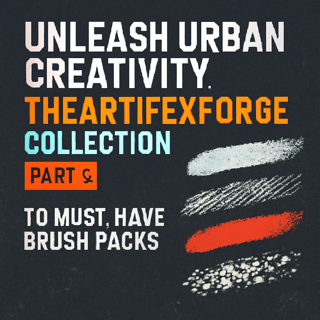 Unleash Urban Creativity: TheArtifexForge Collection Part 2 – 10 Must-Have Brush Packs