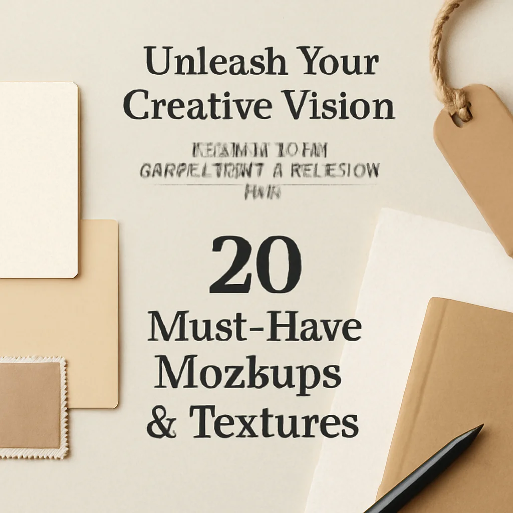 Unleash Your Creative Vision: The Ultimate supply.family Collection Part 1 (20 Must-Have Mockups & Textures)