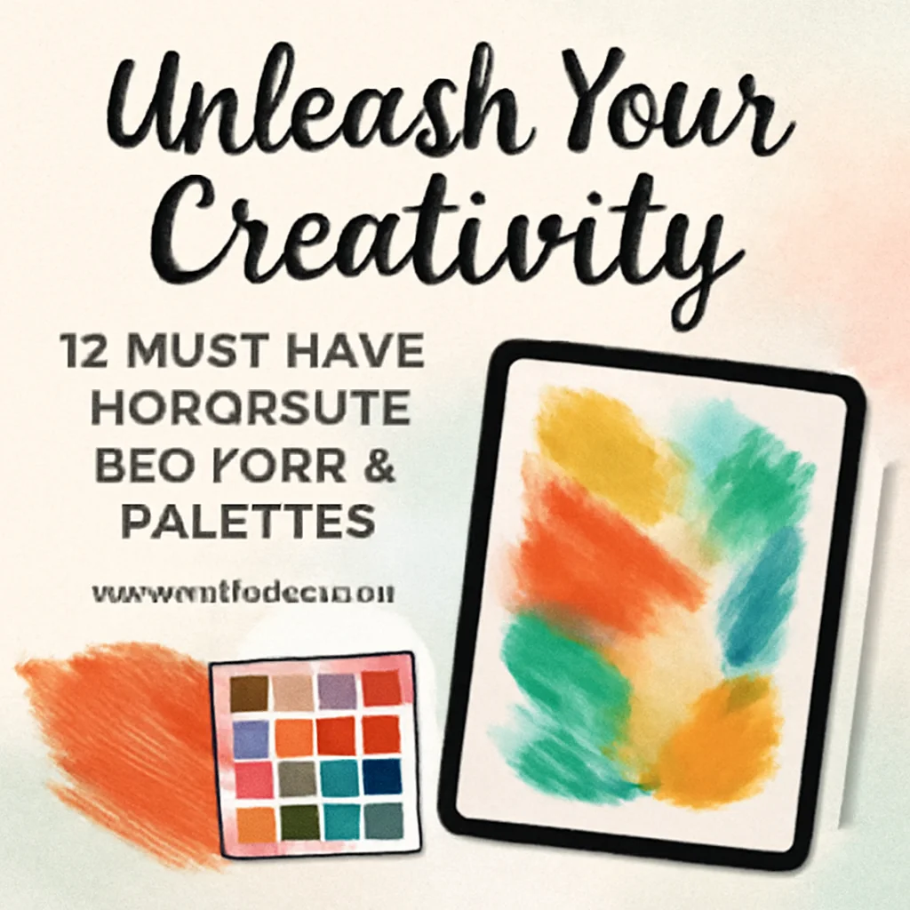 Unleash Your Creativity: 12 Must-Have Procreate Brushes & Palettes from whitebrownie 🎨✨