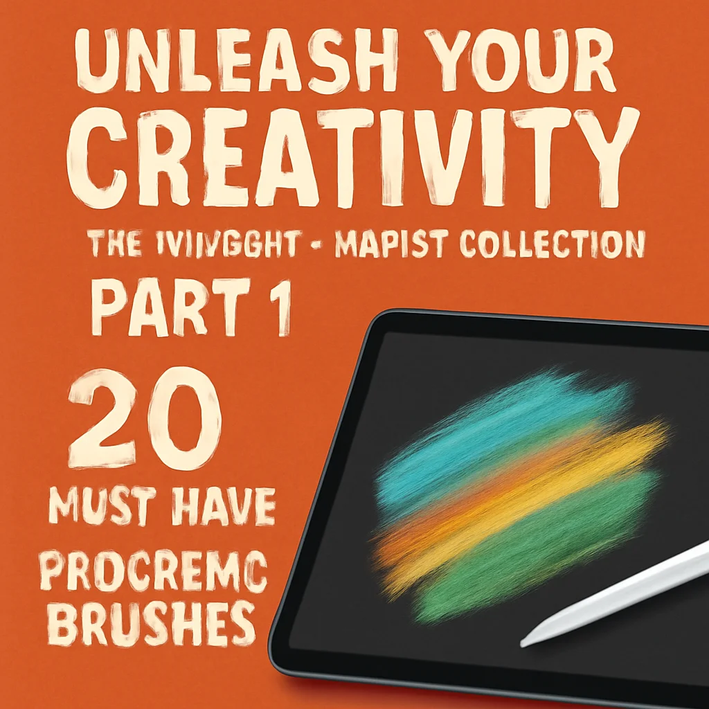 Unleash Your Creativity: The Ultimate zmapist Collection Part 1 – 20 Must-Have Procreate Brushes